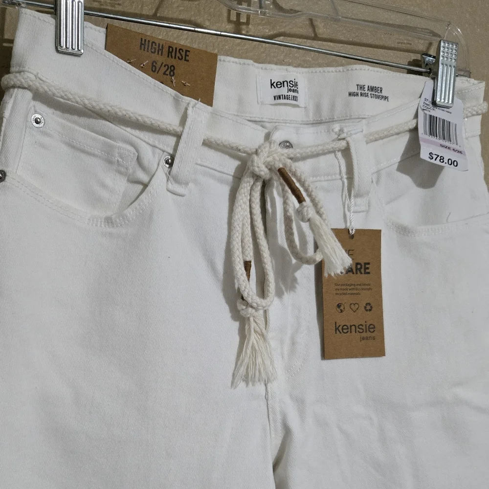 Kensie Crisp White Women's Jeans - Picture 4 of 9